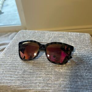 SMITH Sunglasses | Black and Grey Tortoise Frame with Hot Pink Reflective Lenses